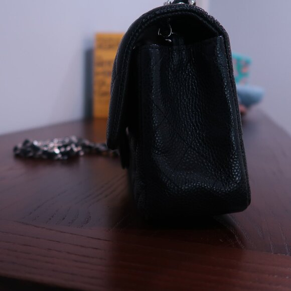 Chanel Caviar Mini Flap Bag Silver Hardware - Picture 10 of 11